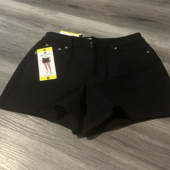 Juicy Couture Black Jean Shorts - Picture 2 of 6